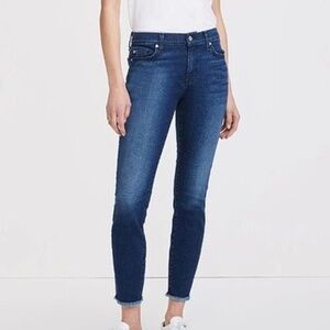 7 For All Mankind Women's High Waist Gwenevere Skinny Ankle Jeans